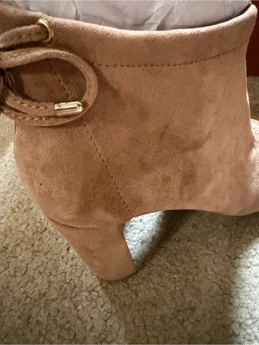 New York & Company taupe suede